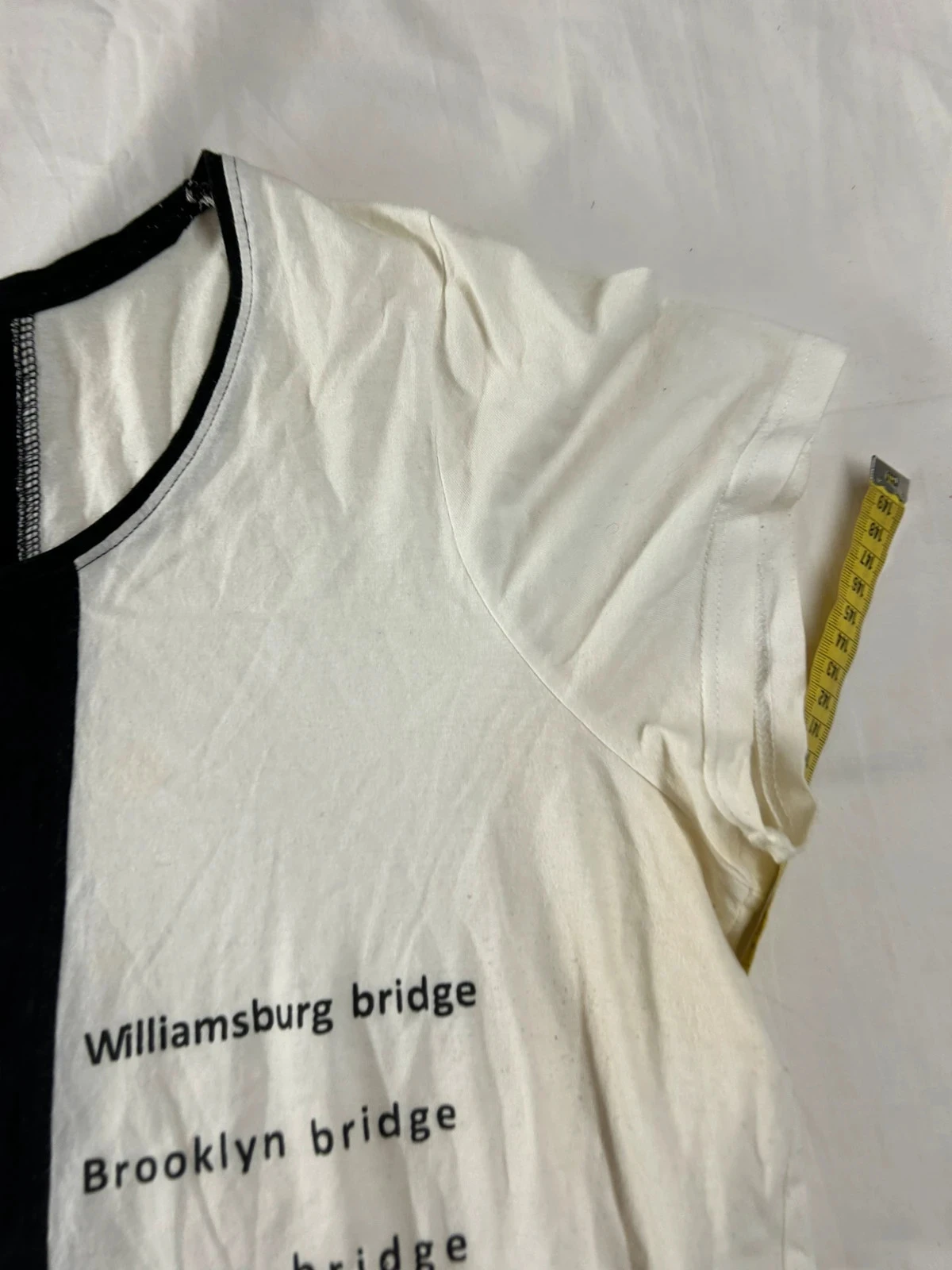 Zwart-wit vintage geprint t-shirt – photo 5